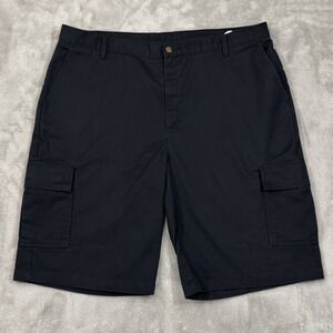Dickies Shorts Mens 42 Black Cargo Relaxed Lightweight Workwear Twill High Rise